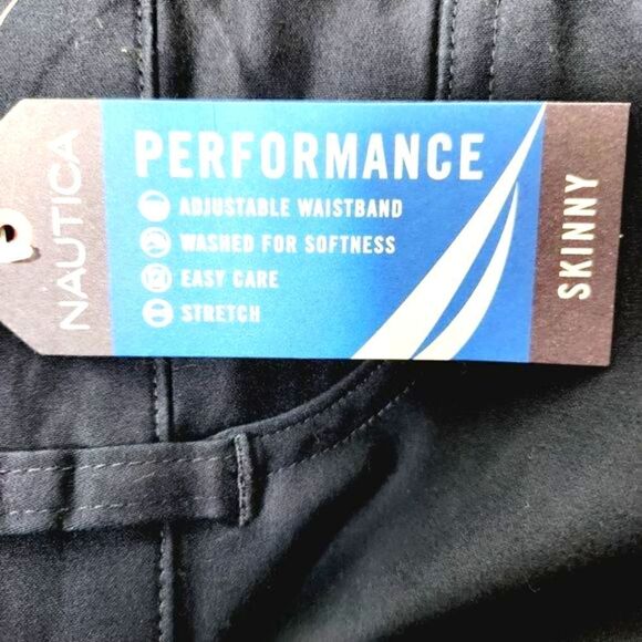 Nautica navy skinny school uniform pants juniors Size 15 - Picture 4 of 5